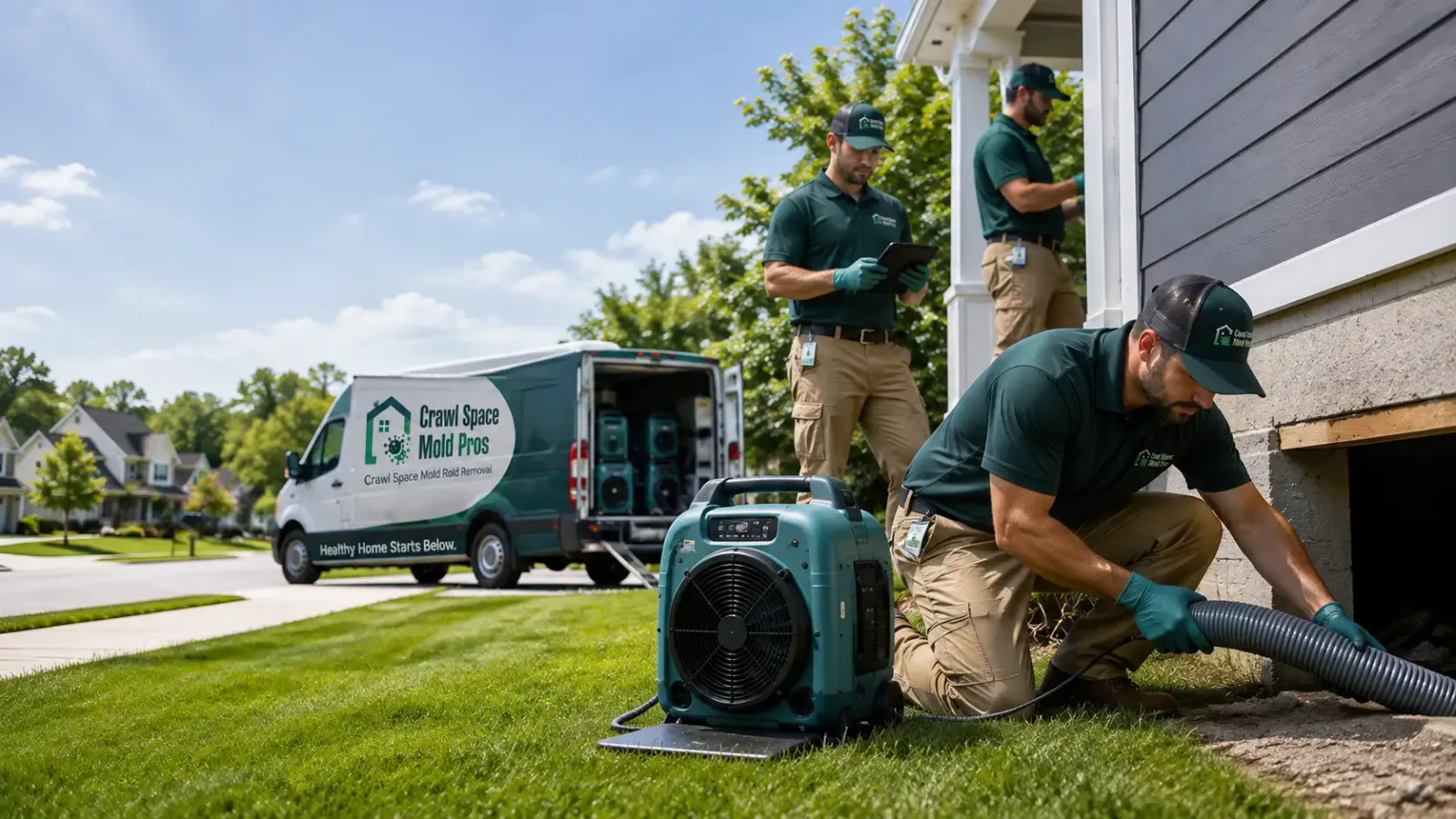 Crawl Space Mold Removal in Greenland, NH